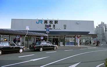 高松駅　仮駅舎